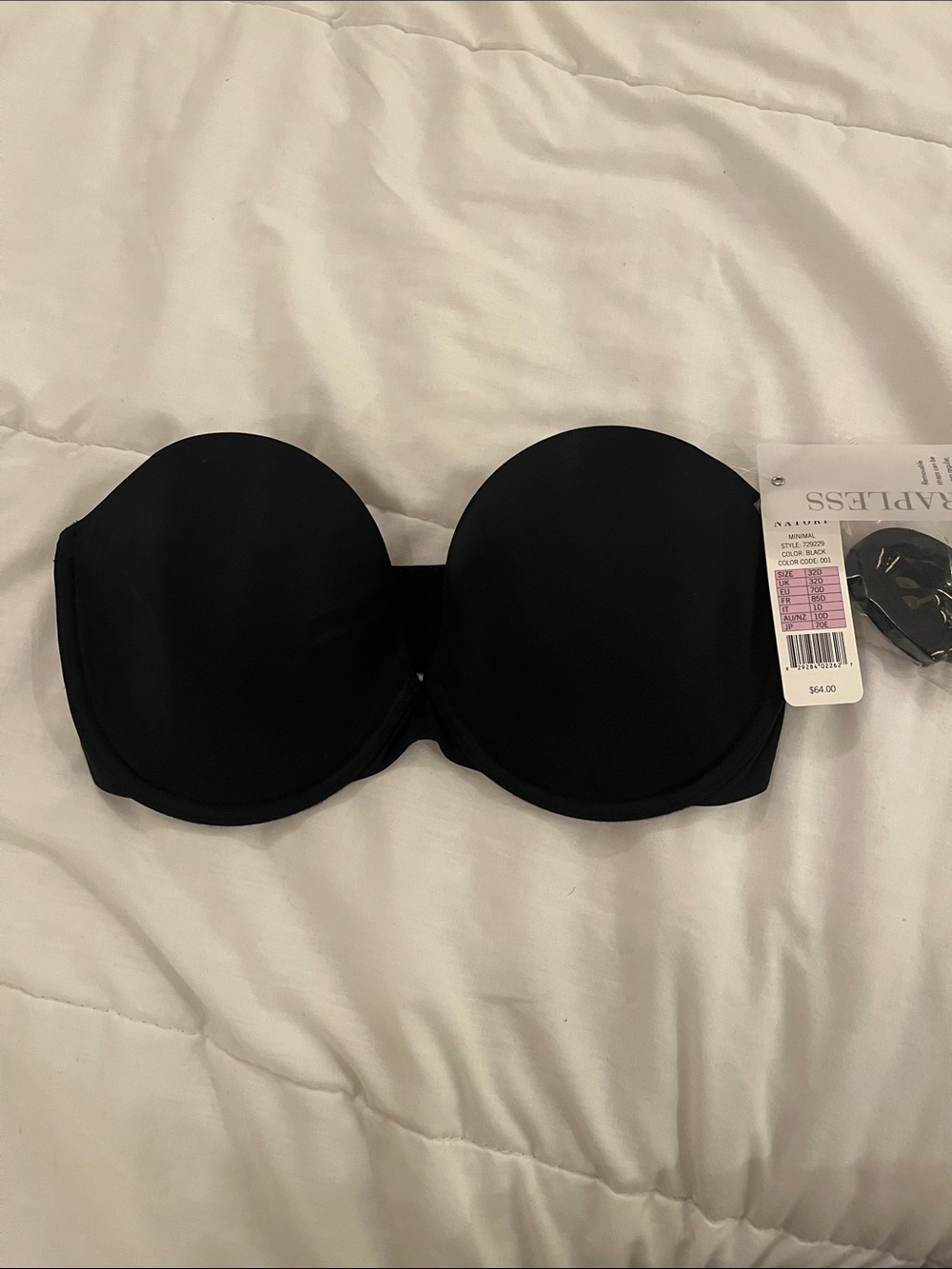 NWT Natori strapless bra 32D